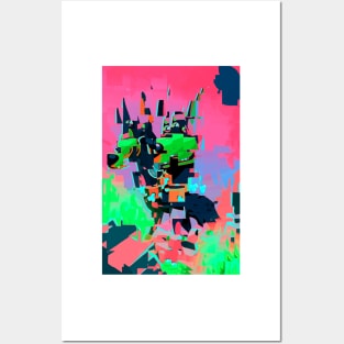 Abstract dogs Posters and Art
